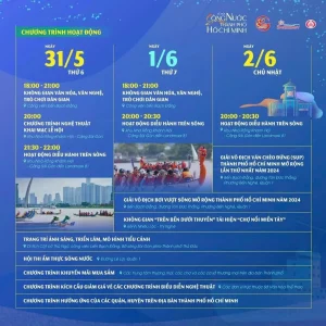 Lịch hoạt động lễ hội tại trung tâm thương mại